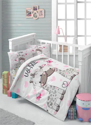 Produktbild von L'Essentiel Linge de Maison, Sweet, Baby-Bettbezug-Set, Weiß, 100 x 150 cm