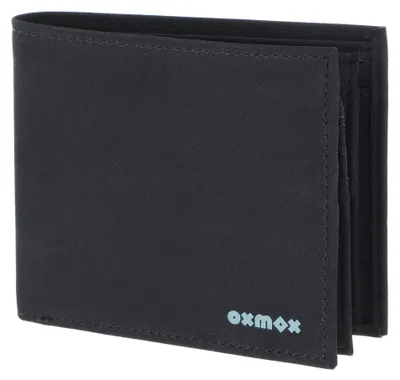 Zdjęcie produktu dla oxmox portfel New Cryptan RFID Protect portfel Pure 2.0 Print Cyan Black czarny