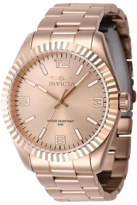 Obrázek produktu pro Invicta Specialty 47462 Pánské Hodinky - Quartz Hnutí - Nerezová Ocel s Růžově Zlatým Ciferníkem - 43 mm