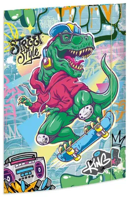 Produktbild von RNK Verlag Zeichnungsmappe "Skatosaurus" Karton DIN A3