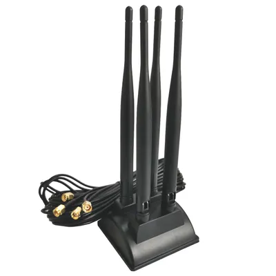 Produktbild von I03D Bolwins WLAN Antenne 3 m – 2,4 GHz / 5,8 GHz Dualband 6 dBi – RP-SMA Adapter Kabel mit Magnetfuß