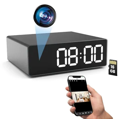 Image de Mini Caméra Montre iUni IP33, Full HD, 16 Go, 150°, Vision Nocturne, Visualisation en Direct sur téléphone