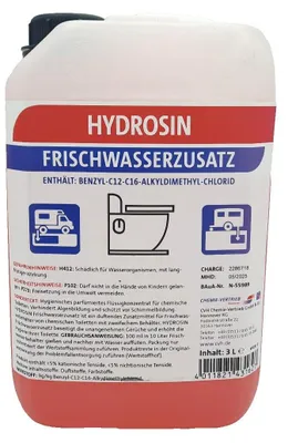 Produktbild von Hydrosin Frischwasserzusatz - Parfümiertes Konzentrat für Camping,Outdor 3 L.