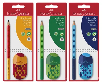 Produktbild von FABER-CASTELL Schreibset Jumbo GRIP TWO TONE zufällige Farbe (1 Stück)