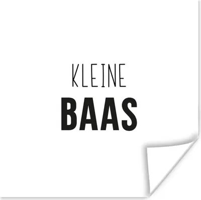Produktbild von MuchoWow® Poster Sprichwörter - Kleiner Chef - Kinder - Zitate 75x75 cm - Wand Dekoration