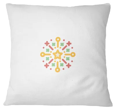 Kissenhülle 60x60 cm, Weiß, Polyester, für Sofa & Wohnzimmer