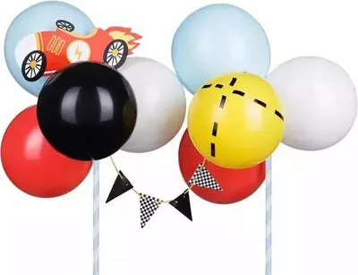 Image de Dessus de gâteau en forme de ballon Autko, mélange, 29 cm