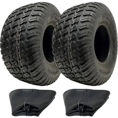 Productafbeelding van 13x6.50-6 Band voor grasmaaier, grasband & buis, type P332 Multi Turf, 4-laags, goedgekeurd voor gebruik op de weg (set van 2)