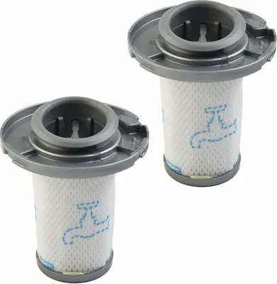 Two vacuum cleaner filters are shown against a white background.