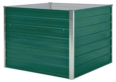 Produktbild von Hochbeet 100 x 100 x 77 cm Verzinkter Stahl Grün