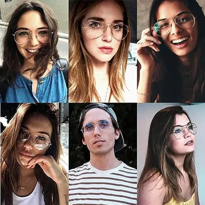 Produktbild von Sonnenbrille ohne Sehstärke für Damen und Herren - Retro Pilotenbrille