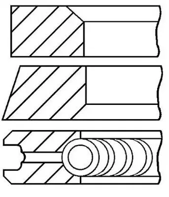 Produktbild von GOETZE ENGINE 08-123400-00 Kolbenringsatz Kolbenringe passend für MERCEDES-BENZ B-Klasse (W246, W242) A-Klasse (W176) für RENAULT Clio III Schrägheck