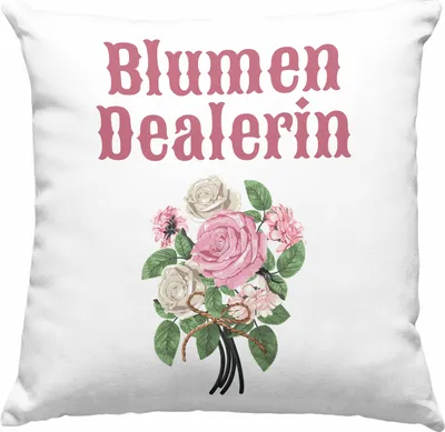 Produktbild von Trendation - Blumen Dealerin Floristin Floristik Geschenk Abschluss Ausbildung Blumen Verkäuferin Geschenkidee Lustig (Blau)