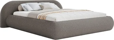 Produktbild von Selsey Shels Low – Polsterbett 180x200 mit Bettkasten, Bouclé, Braun