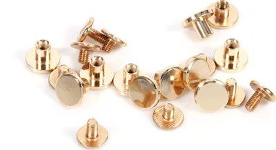 Produktbild von 10Sets 5/6.5/8mm Messing Bolde Bolder Coled Nagelschraube für Ledernietgürtel DIY Gold