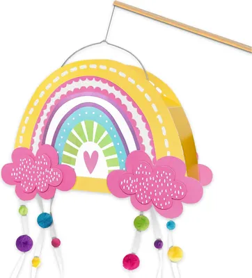 Produktbild von URSUS Laternen-Bastelset "Cute Rainbow" schöner Regenbogen