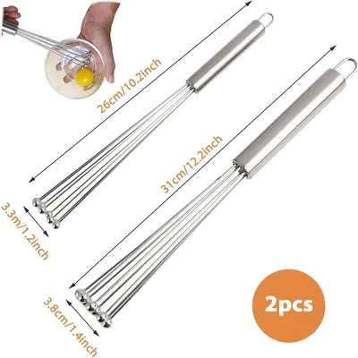 Produktbild von Ballonschneebesen aus Edelstahl, 31 cm, 2er Pack, für die Küche