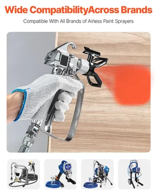 Produktbild von Luftlose Farbspritzpistole, Hochdruck 3600 PSI, Kompatibel mit verschiedenen Marken, Blau