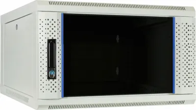 Image de DSIT Armoire serveur 6 U, armoire murale avec porte vitrée, blanc (LxPxH) 600 x 600 x 368mm (DS6606W)