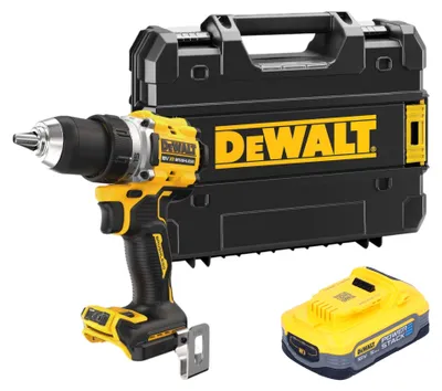 Image de DeWalt DCD 800 NT Perceuse-visseuse sans fil 18 V 90 Nm Brushless + 1x batterie Powerstack 5,0 Ah + TSTAK - sans chargeur