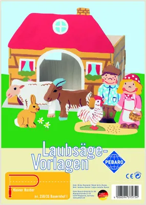 Obrázok produktu pre Výrezový model z preglejky, motív "Farma I", formát DIN A4