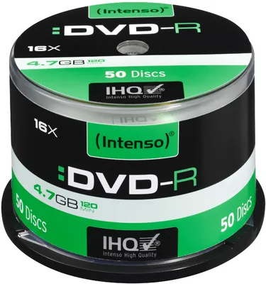 Produktbild von Intenso DVD-R 4,7 GB 16x Speed - 50stk Cake Box