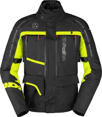 Immagine prodotto di Spidi 4 Season V3 H2Out giacca impermeabile in tessuto, nero/grigio/giallo fluo, 4XL