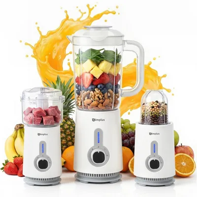 Zdjęcie produktu dla Blender 3 w 1, który również przygotowuje koktajle, z pojemnikiem mieszającym o pojemności 1,25 l i 2 prędkościami