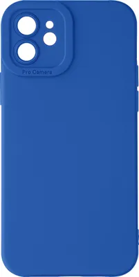 Immagine prodotto di Avizar, Custodia in silicone SoftGlow per Apple iPhone 12, fotocamera protetta, blu