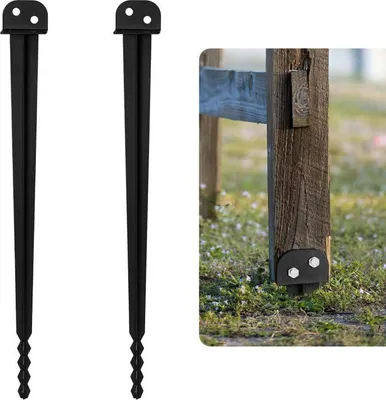 Produktbild von Jayseuw 2x Pfostenträger Einschlaghülse Länge 700 mm Einschlagbodenhülse Pfostenträger für Vierkantholzpfosten