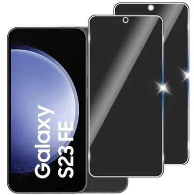 Zdjęcie produktu dla Szkło hartowane samsung galaxy S23 fe 5G antyszpiegowskie 9H 2 sztuki