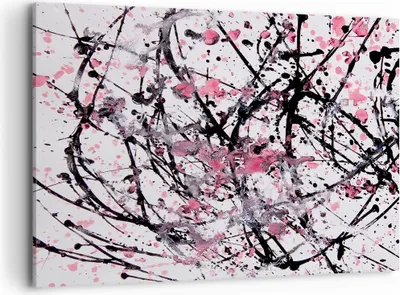 Produktbild von Bild auf Leinwand - Leinwandbild - Abstraktion modern - 100x70cm - Wand Bild - Wanddeko - Leinwanddruck - Bilder - Kunstdruck - Wanddekoration - Leinwand bilder - Wandkunst - AA100x70-3891