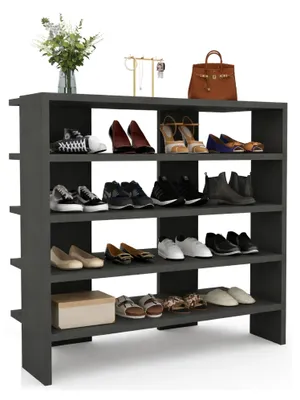 Produktbild von Offida - Schuhregal, 76x31x72h cm Schwarz, 16 Paar