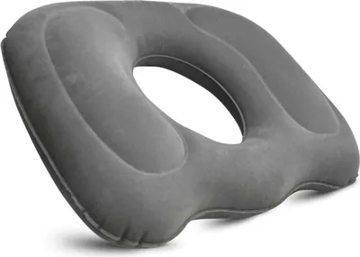 Produktbild von Donut-Kissen gegen Hämorrhoiden, Hämorrhoidenkissen, Donut-Kissen gegen Steißbeinschmerzen, Donut-Sitzkissen, Donut-Kissen für die Zeit nach der Geburt, Donut-Sitzkissen gegen Rückenschmerzen, Hämorrhoiden, Ischias, Wundliegen (Grau)