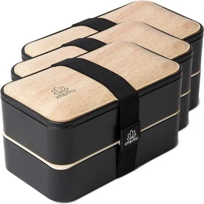 Zdjęcie produktu dla Famanu Bento Box 12L - z przyborami i 2 pojemnikami na sos