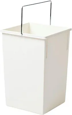 Image de Hailo Seau intérieur 1045119 blanc 15 litres 230 x 220 x 350 mm avec anse