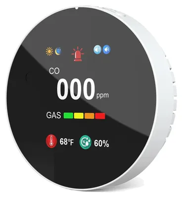 Obrázek produktu pro Plynový alarm, duální detekce, monitorování v reálném čase, bílá
