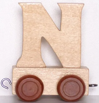 Immagine prodotto di Lettera treno legno N