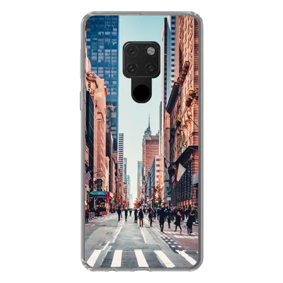 Produktbild von MuchoWow® Handyhülle Schutzhülle Hülle für Huawei P40 Lite Veteranenparade in New York Silikon Softcase Handy Hülle - Handy