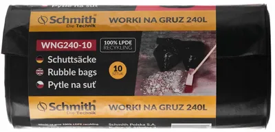 Zdjęcie produktu dla SCHMITH® worki na śmieci do dużych obciążeń worki na śmieci do dużych obciążeń 240l