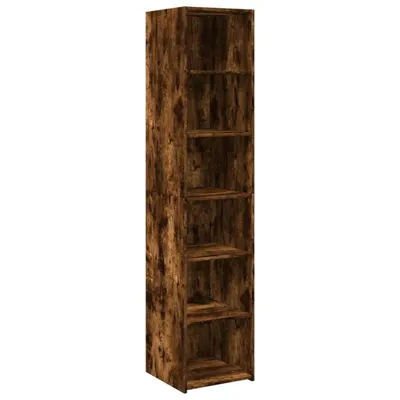 Image de Buffet haut chêne fumé 40x41x185 cm bois d'ingénierie
