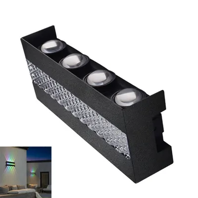Produktbild von Wandleuchten,LED Wandlampe Innen/Außen IP65 Wasserdicht Wandlampe 10W RGB Farbwechsel Up Down Außenwandleuchte,10W 800LM,für Außenbereich Garten Haus