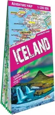 Productafbeelding van Iceland adventure map 1:500 000 laminat 2023 - Mehrere Autoren (Reisen auf Polnisch)
