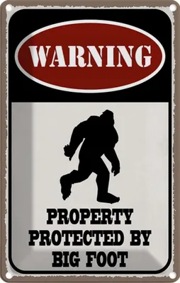Produktbild von vianmo Blechschild 30x20 cm Warning property protected by Warnschild Hinweisschild Sicherheit Vorsicht