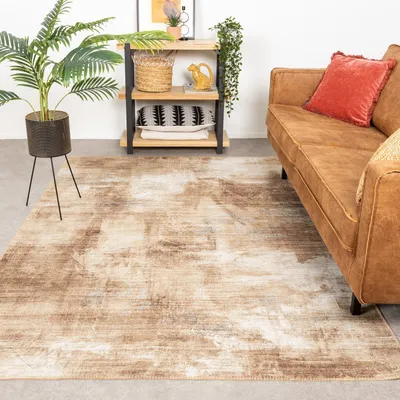 Produktbild von Volero - Moderner Teppich - Strong Gold - 230x330 cm - Wohnzimmer, Esszimmer, Schlafzimmer - Industrielle, Modern