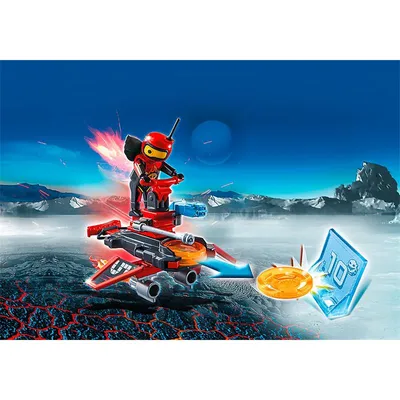 Image de PLAYMOBIL action 6835 androide de feu avec lance disques
