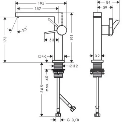 Obrázek produktu pro HANSGROHE 73040140 WTM 150 Tecturis E Fine CoolStart