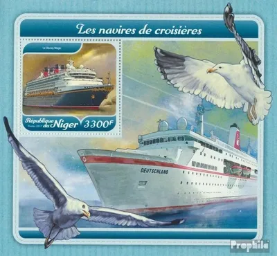 Produktbild von Briefmarken Niger 2017 Mi Block 793 (kompl. Ausg.) postfrisch Kreuzfahrtschiffe