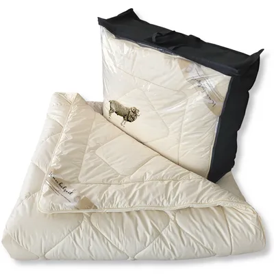 Produktbild von Merino Schafschurwolle Winterdecke Kuschelzeit in 200x200 cm mit Duo Aufbau