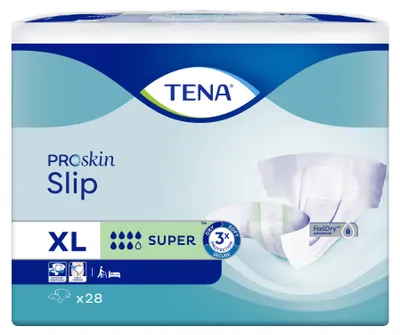Produktbild von TENA Slip Super - Inkontinenzslip - XL - Karton 3x 28 Stk.